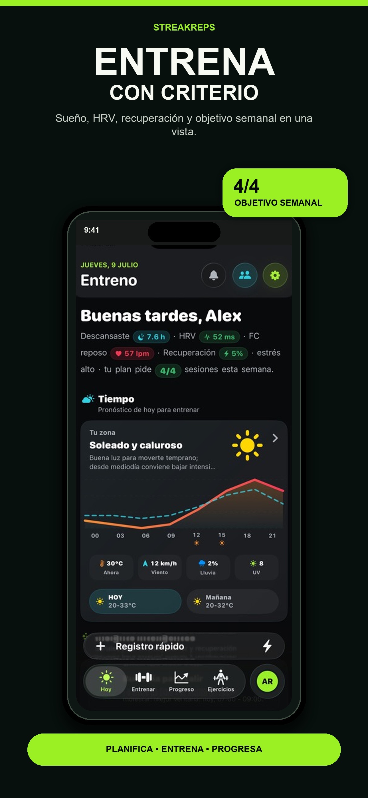 StreakReps screenshot 1
