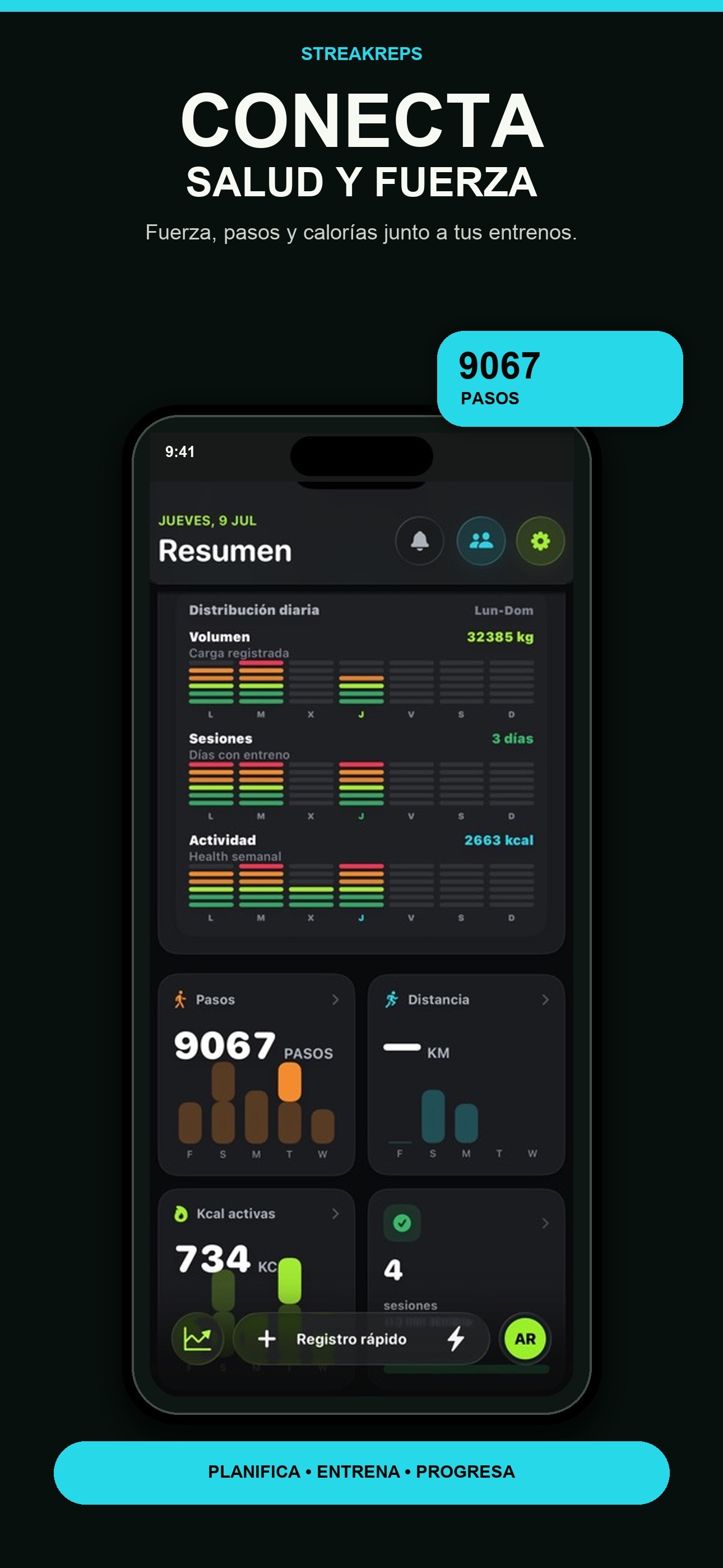 StreakReps - Sincronización con Apple Health
