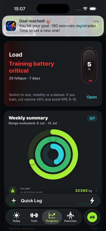 StreakReps - Sleep, HRV and Apple Health signals