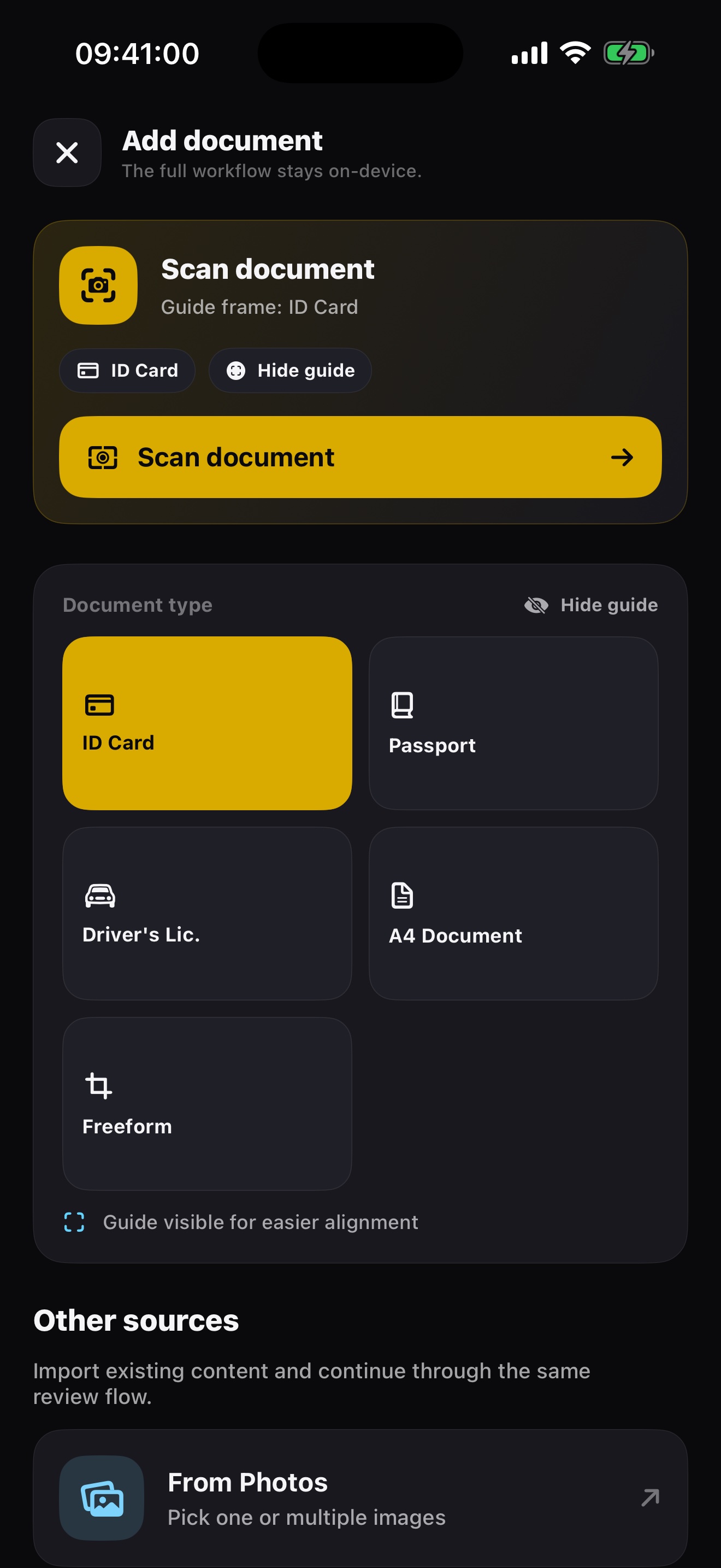 Shield - Camera, scanner, Photos, and Files