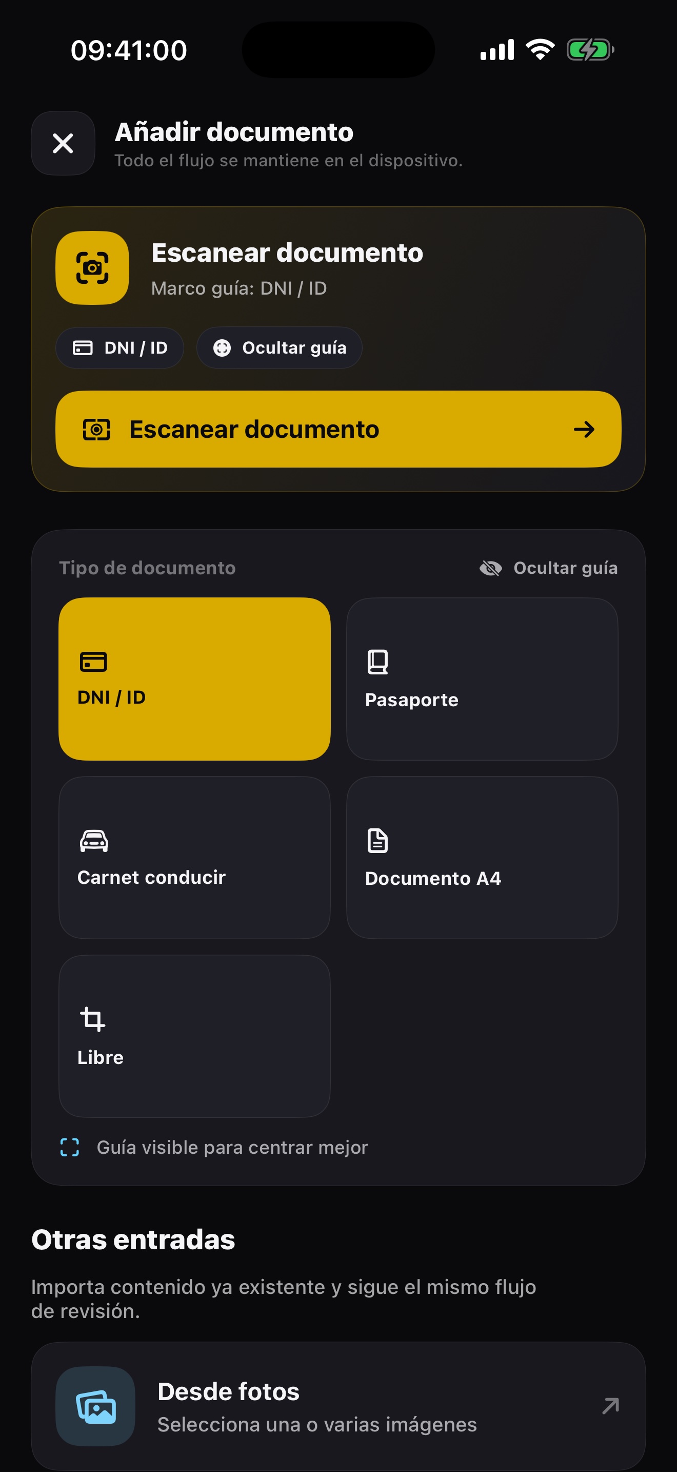 Shield - Cámara, escáner, Fotos y Archivos