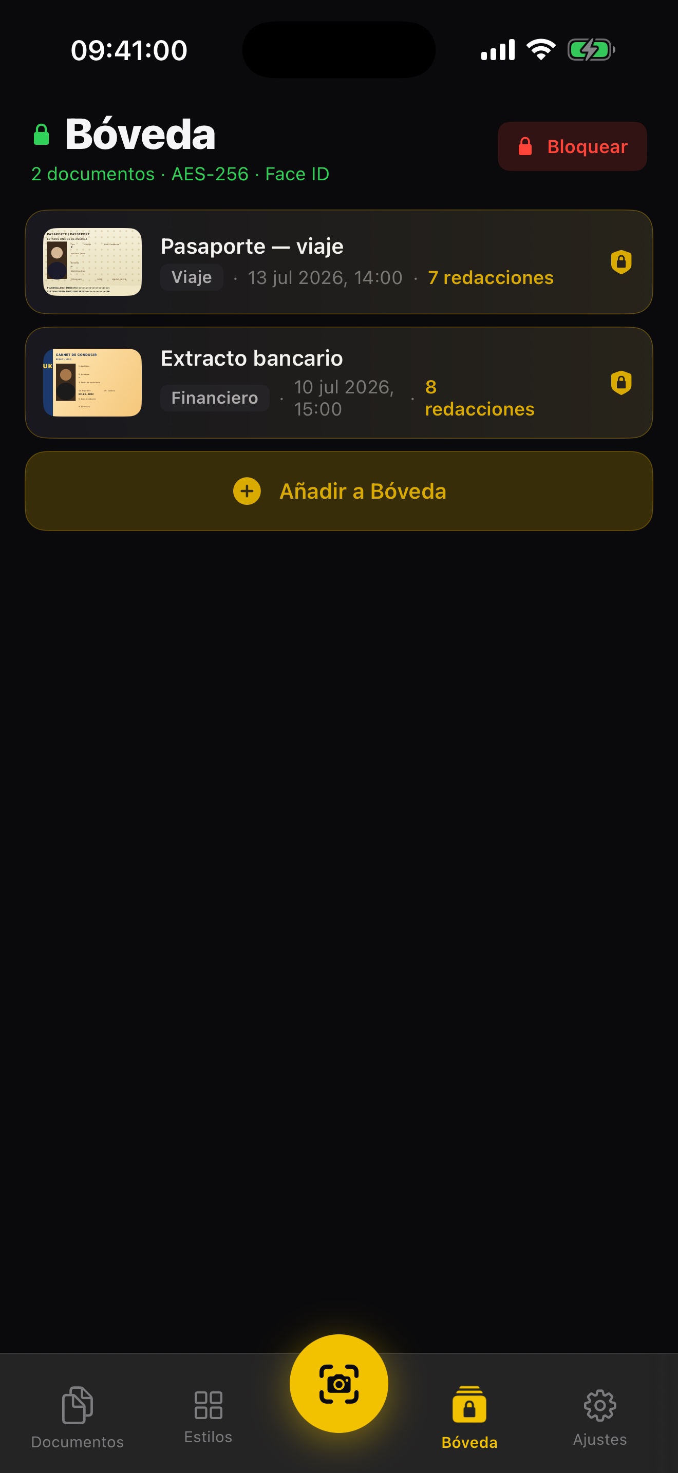 Shield - Bóveda cifrada con autenticación