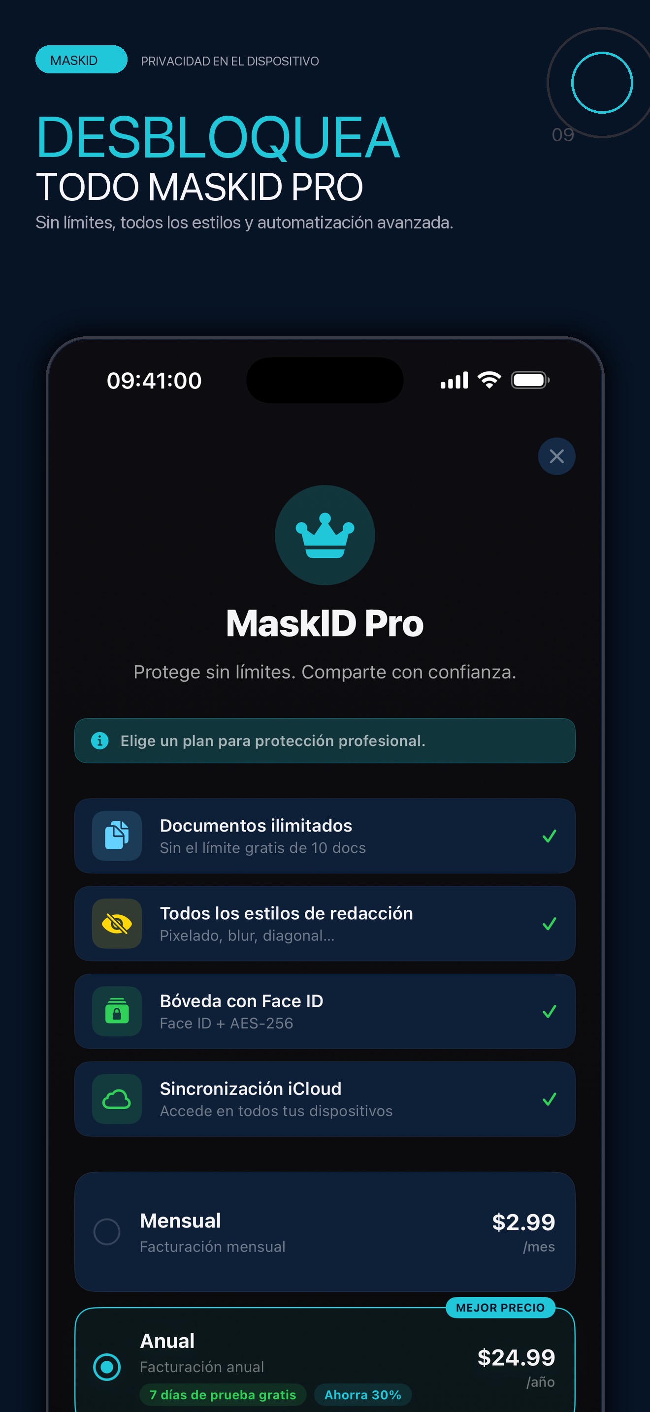 MaskID - MaskID Pro y funciones avanzadas