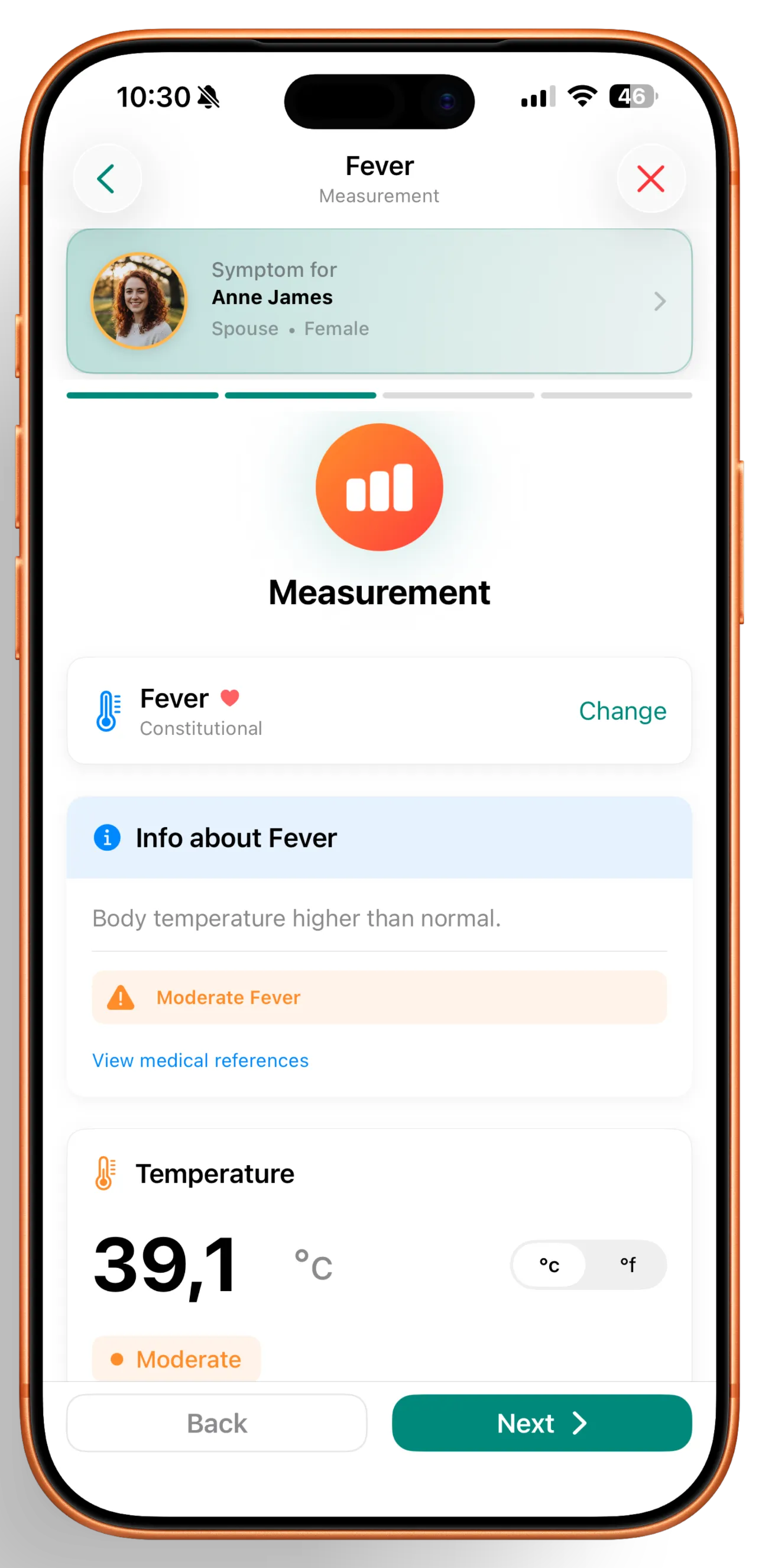VitalsPath symptoms module